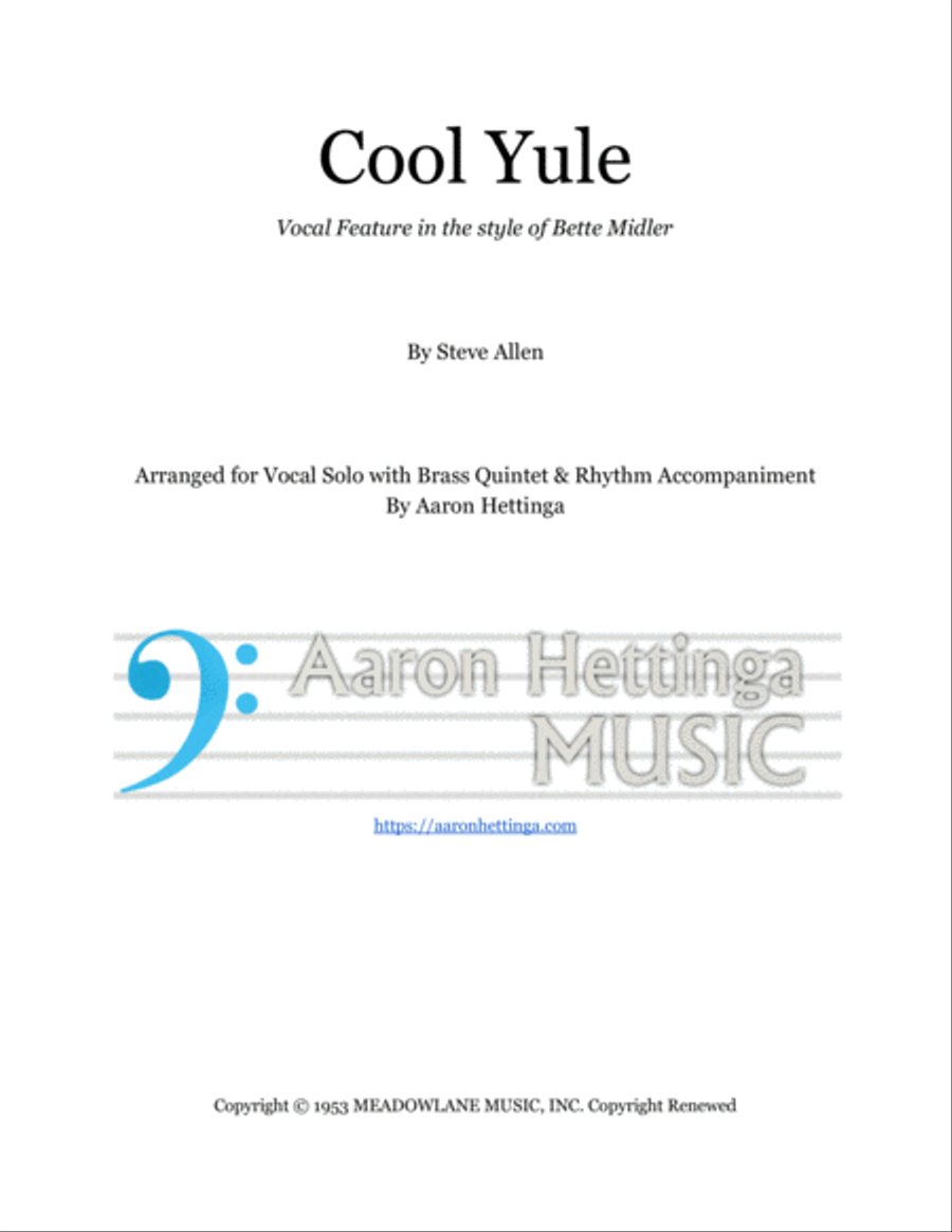 Cool Yule Large Ensemble scores gallery preview page 1
