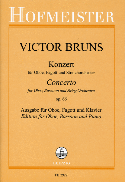 Konzert, op. 66 fur Oboe, Fagott und Streichorchester / KlA