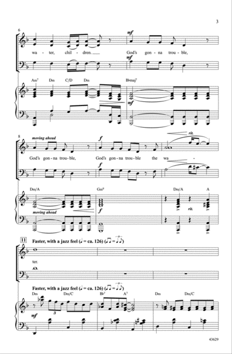 Wade in the Water Choir scores gallery preview page 2