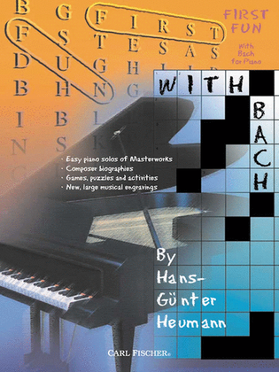 Book cover for First Fun With Bach for Piano