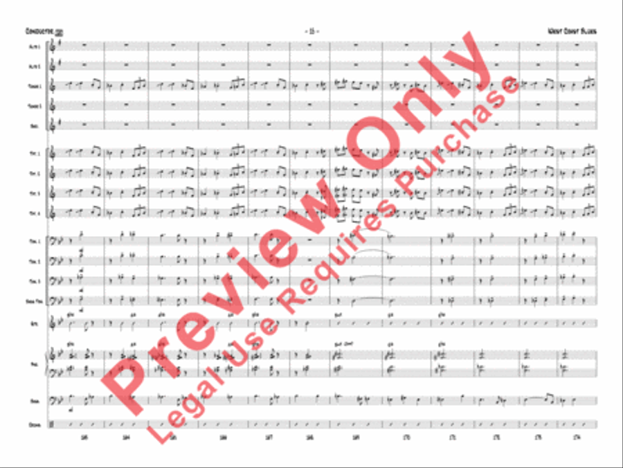 West Coast Blues West Coast Blues Jazz Ensemble scores gallery preview page 18