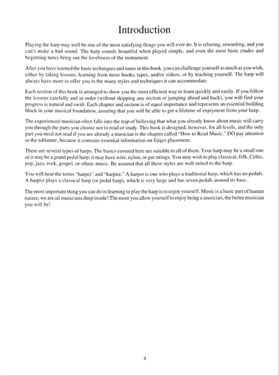 Basic Harp for Beginners Pedal Harp scores gallery preview page 5