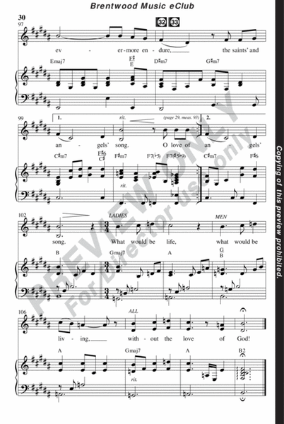 Glory To The Newborn King (Choral Book) image number null