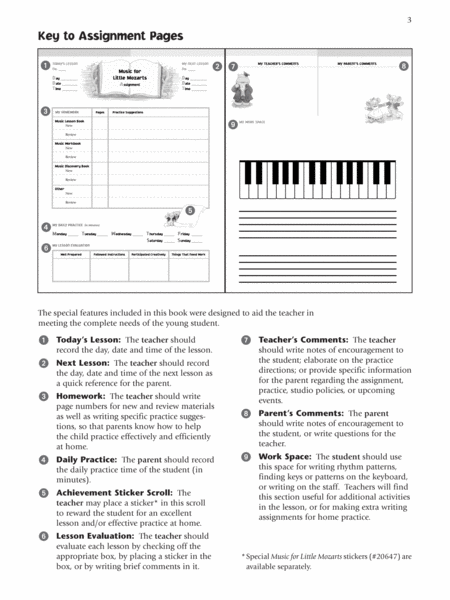 Music for Little Mozarts Lesson Assignment Book