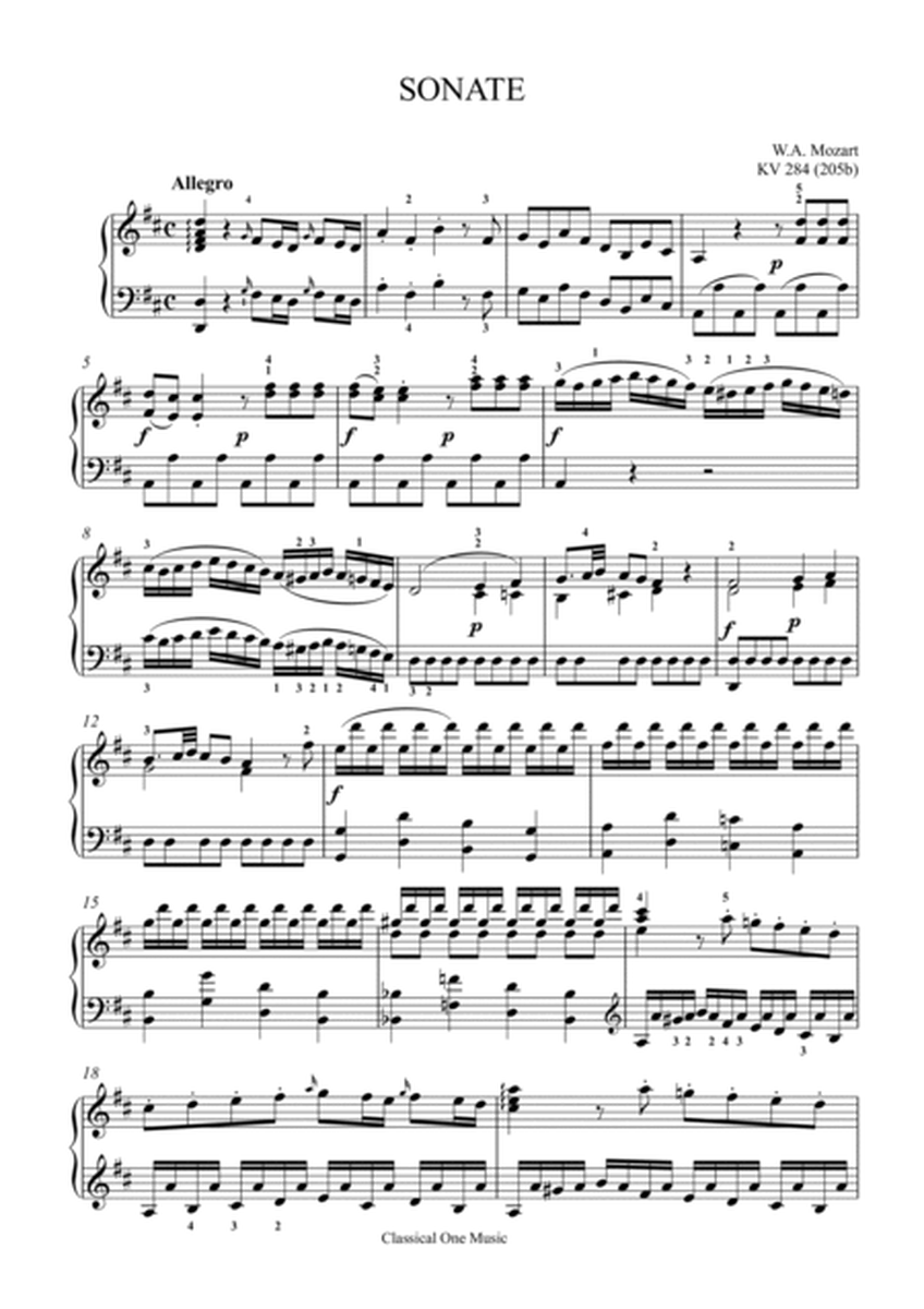 Mozart-Piano Sonata No.6 in D major, K.284 image number null