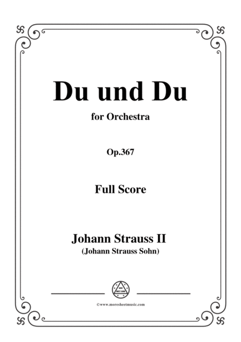 Johann Strauss II-Du und Du,Op.367,for Orchestra image number null