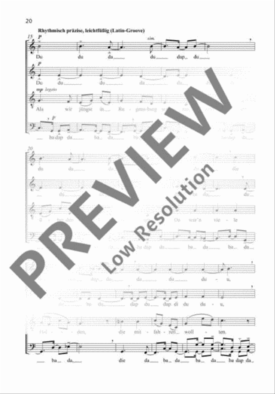 Als wir jüngst in Regensburg waren 4-Part scores gallery preview page 3