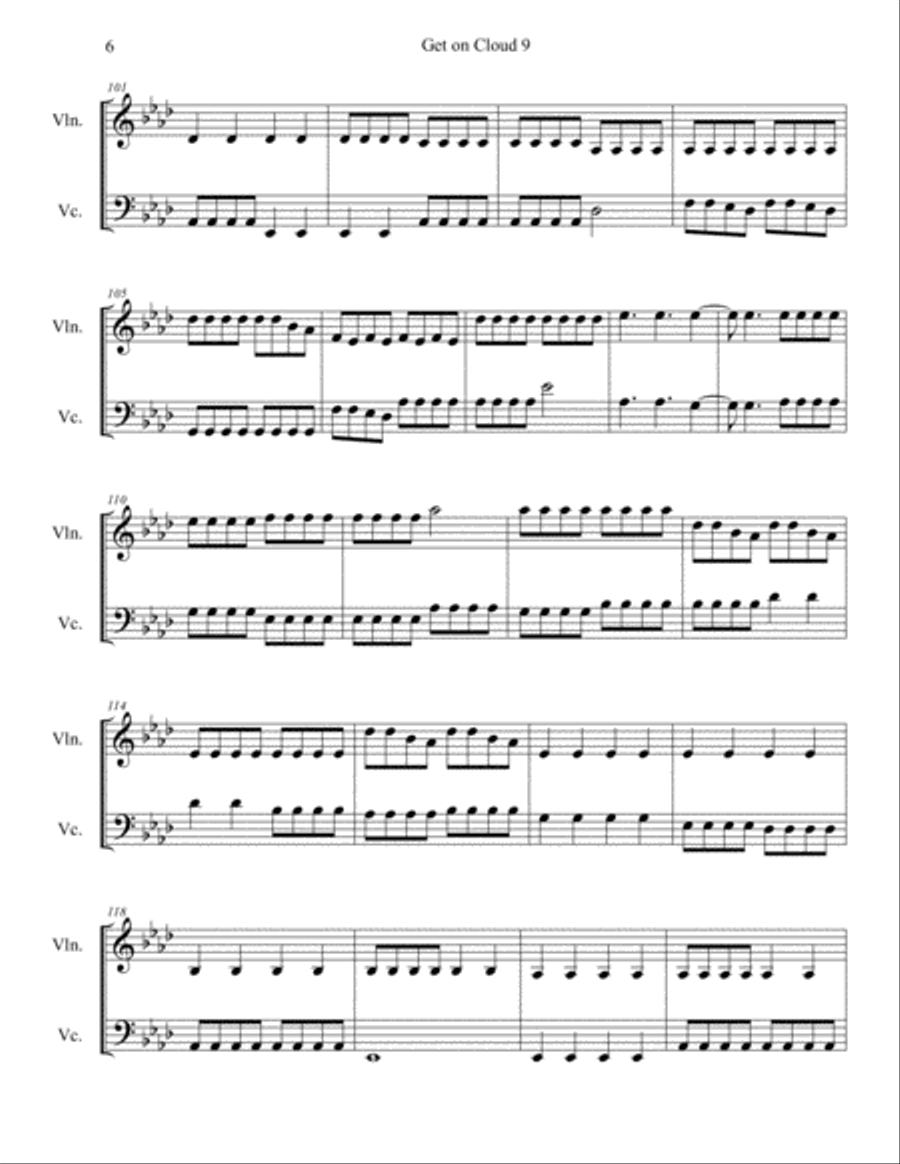 Get on Cloud 9 Small Ensemble scores gallery preview page 6