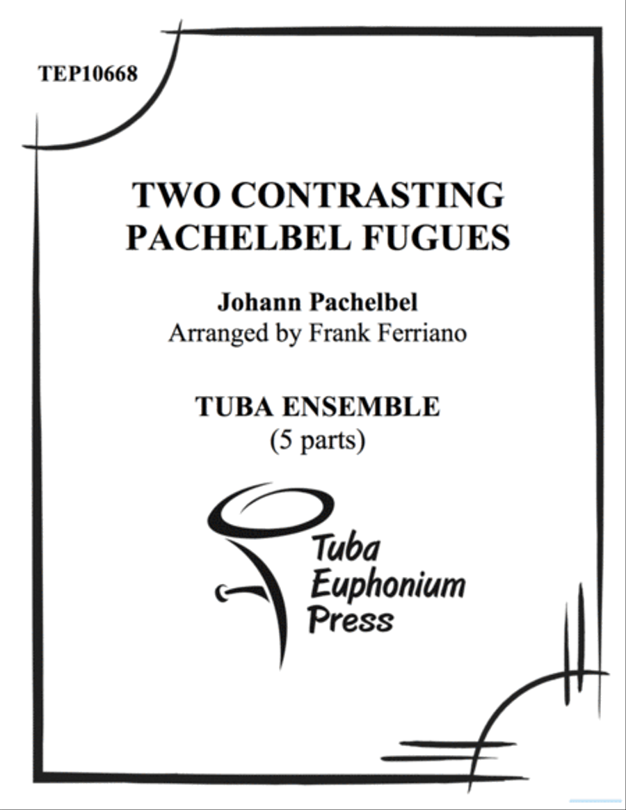 Two Contrasting Pachelbel Fugues Tuba scores gallery preview page 1
