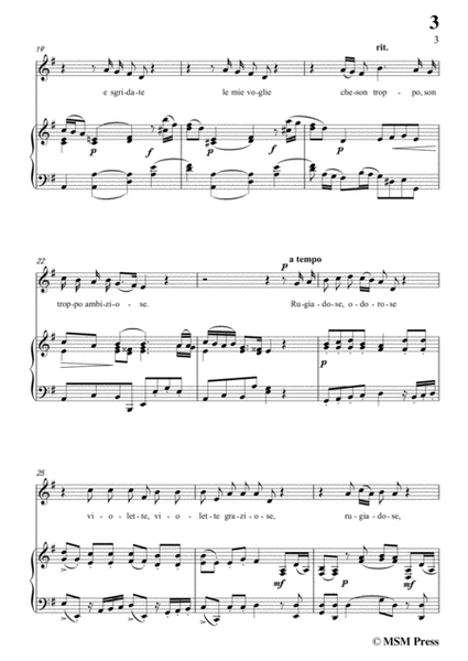 Scarlatti-Le Violette in G Major,from Pirro e Demetrio,for voice piano image number null