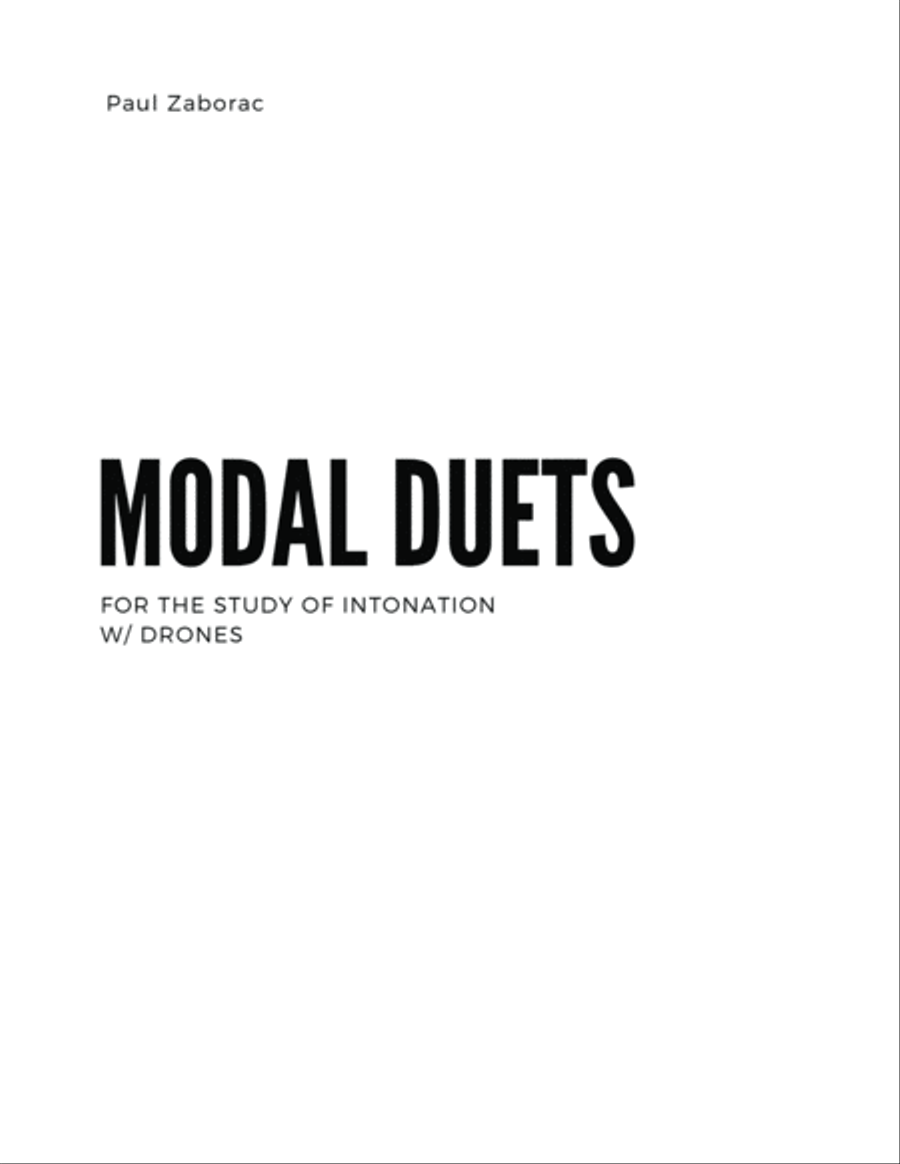 Modal Duets for the Study of Intonation w/ Drones Score and Parts scores gallery preview page 2