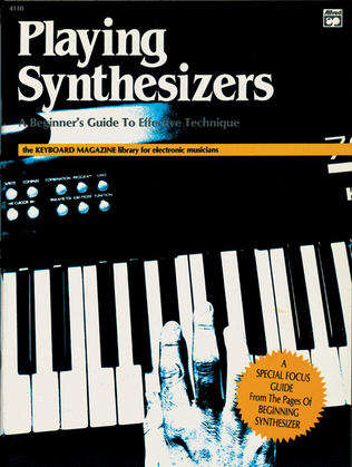 Book cover for Playing Synthesizers