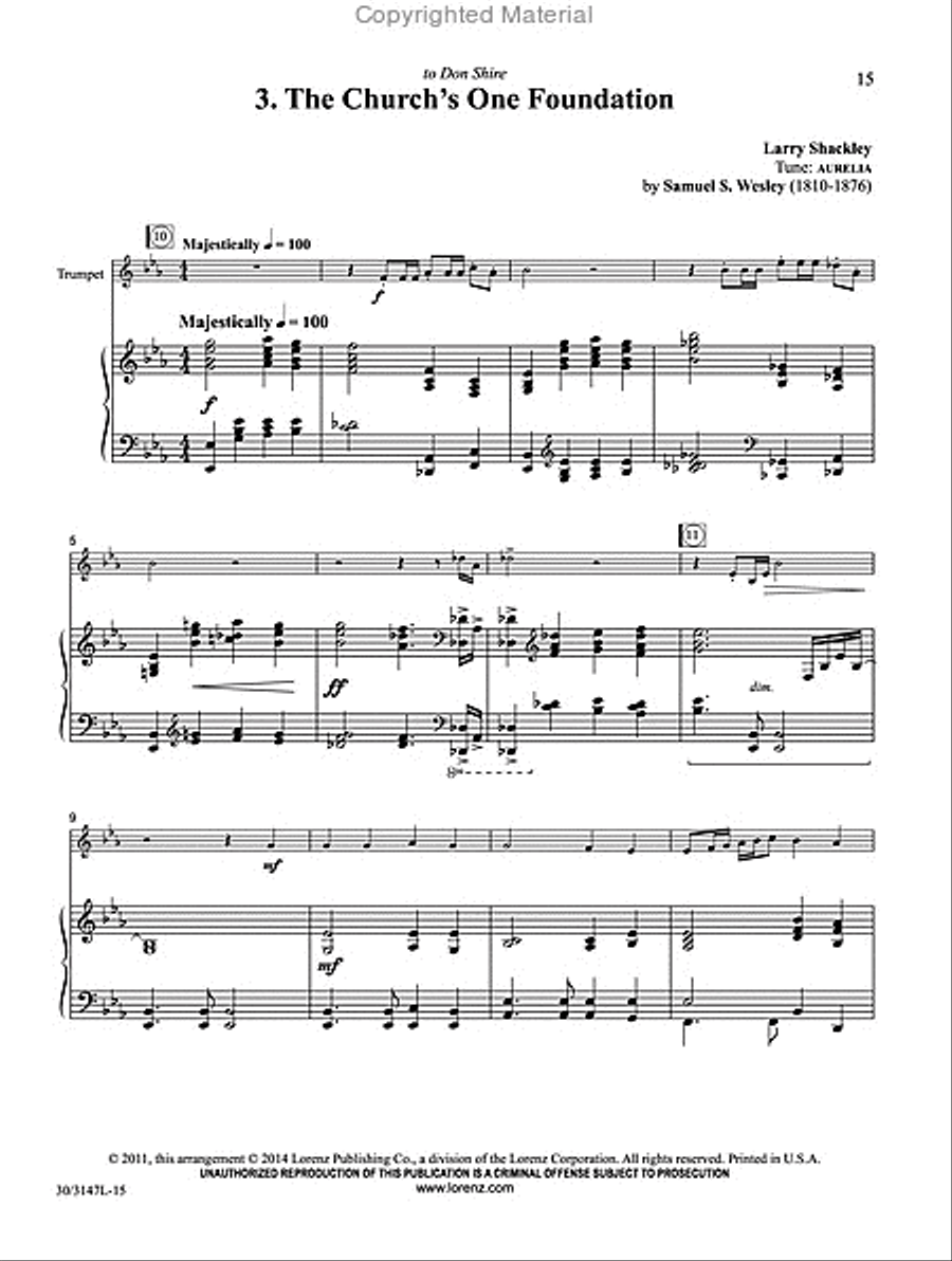 Fortress and Foundation Fortress and Foundation Trumpet Solo scores gallery preview page 11