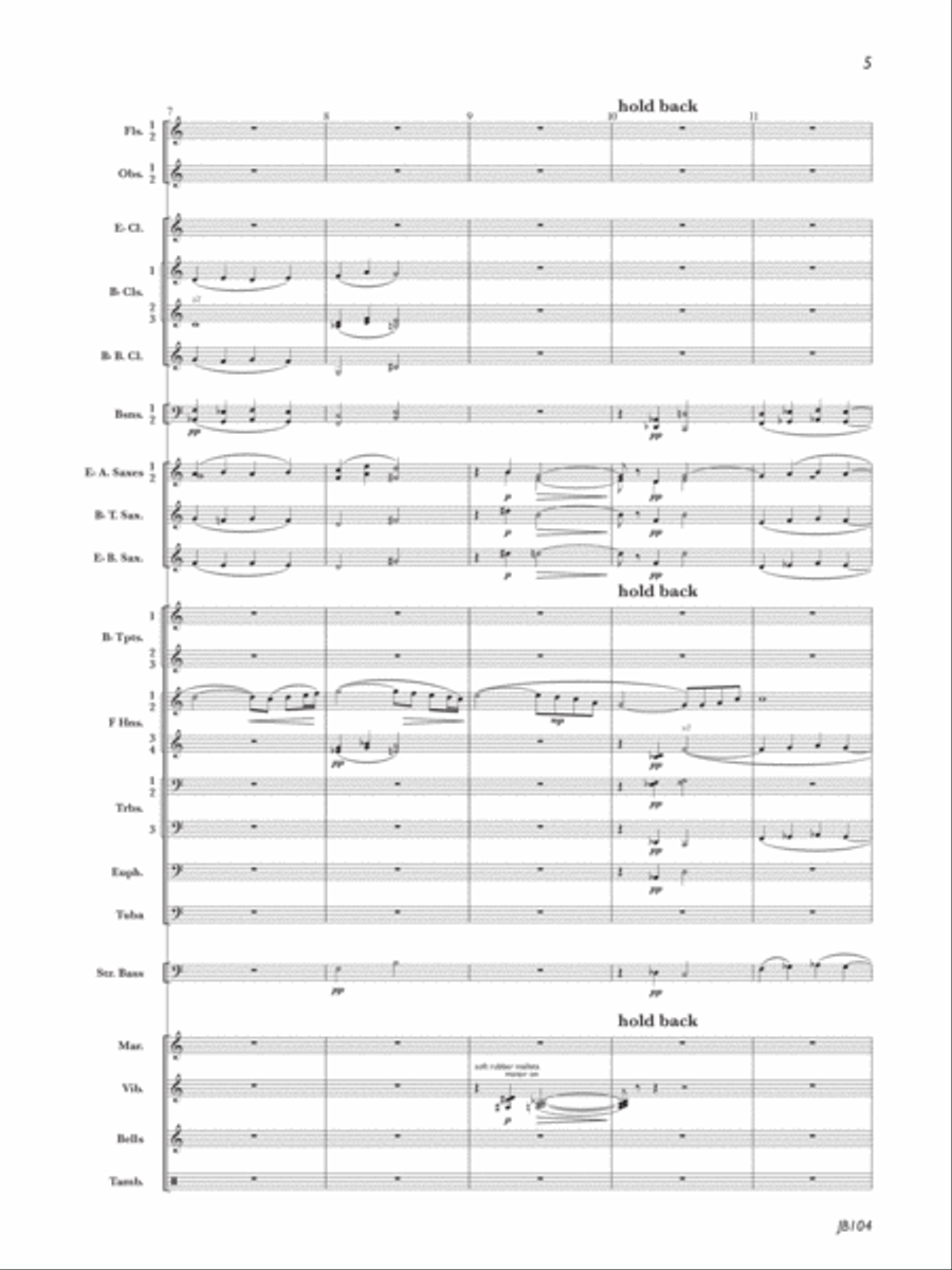 A Jack Stamp Suite: Movement 4: The Water Is Wide Concert Band scores gallery preview page 4