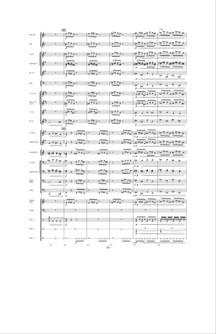 Quest of the Undaunted Knight Concert Band scores gallery preview page 19