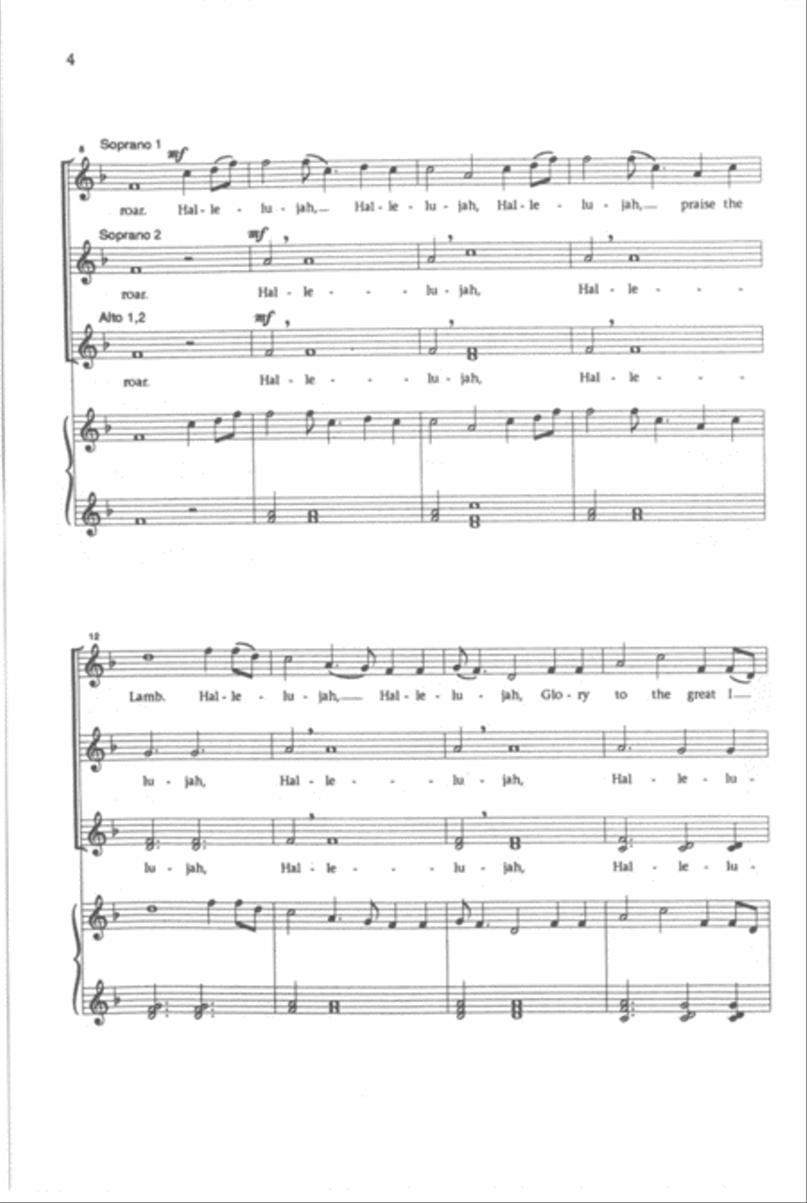 Hark, I Hear the Harps Eternal Women's Choir scores gallery preview page 3