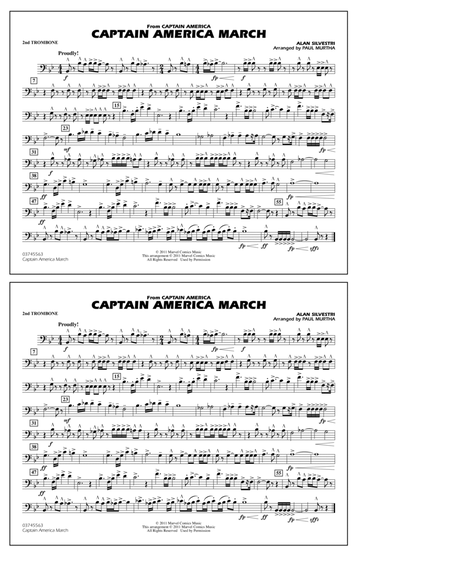 Captain America March - 2nd Trombone