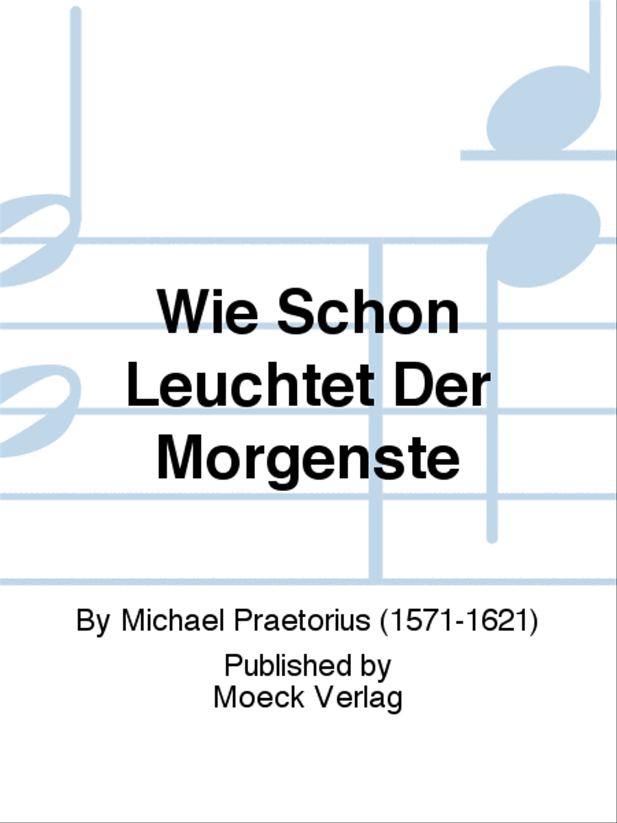 Wie Schon Leuchtet Der Morgenste School and Community scores gallery preview page 1