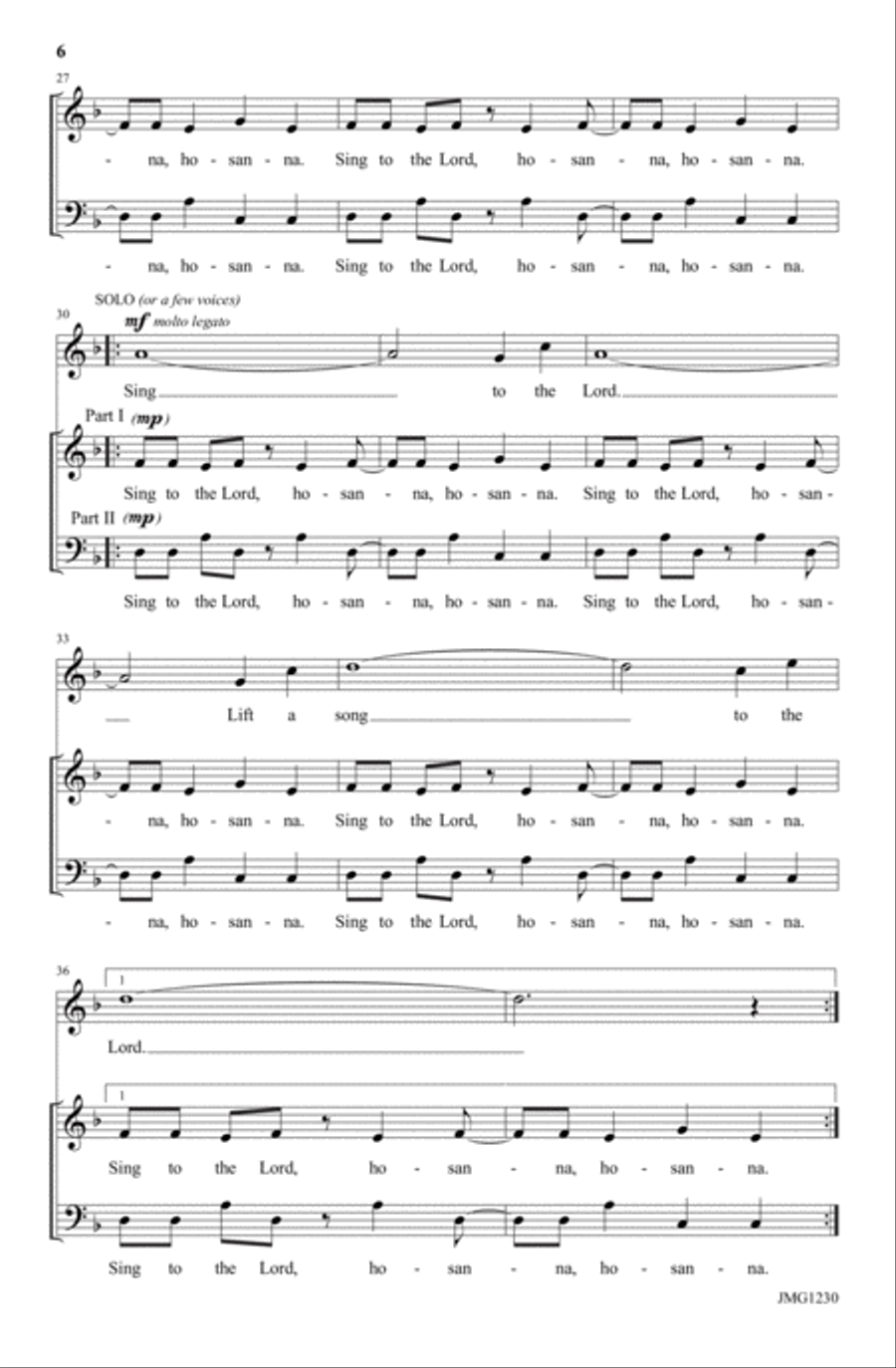 Lift High the Palms! Lift High the Palms! Choir scores gallery preview page 6