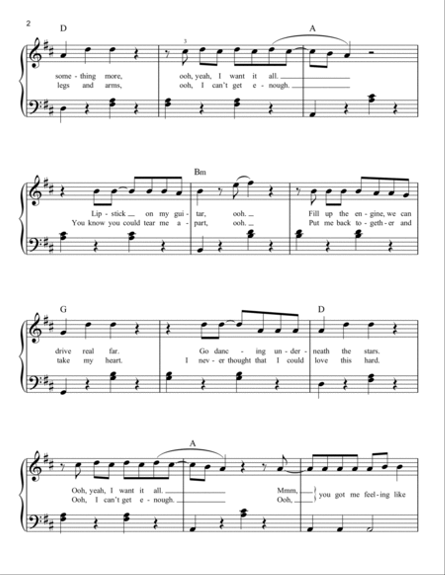 Shivers Easy Piano scores gallery preview page 2