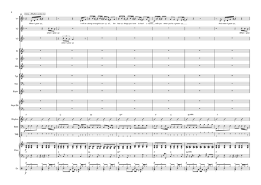When I Grow Up (reprise) Choir scores gallery preview page 5