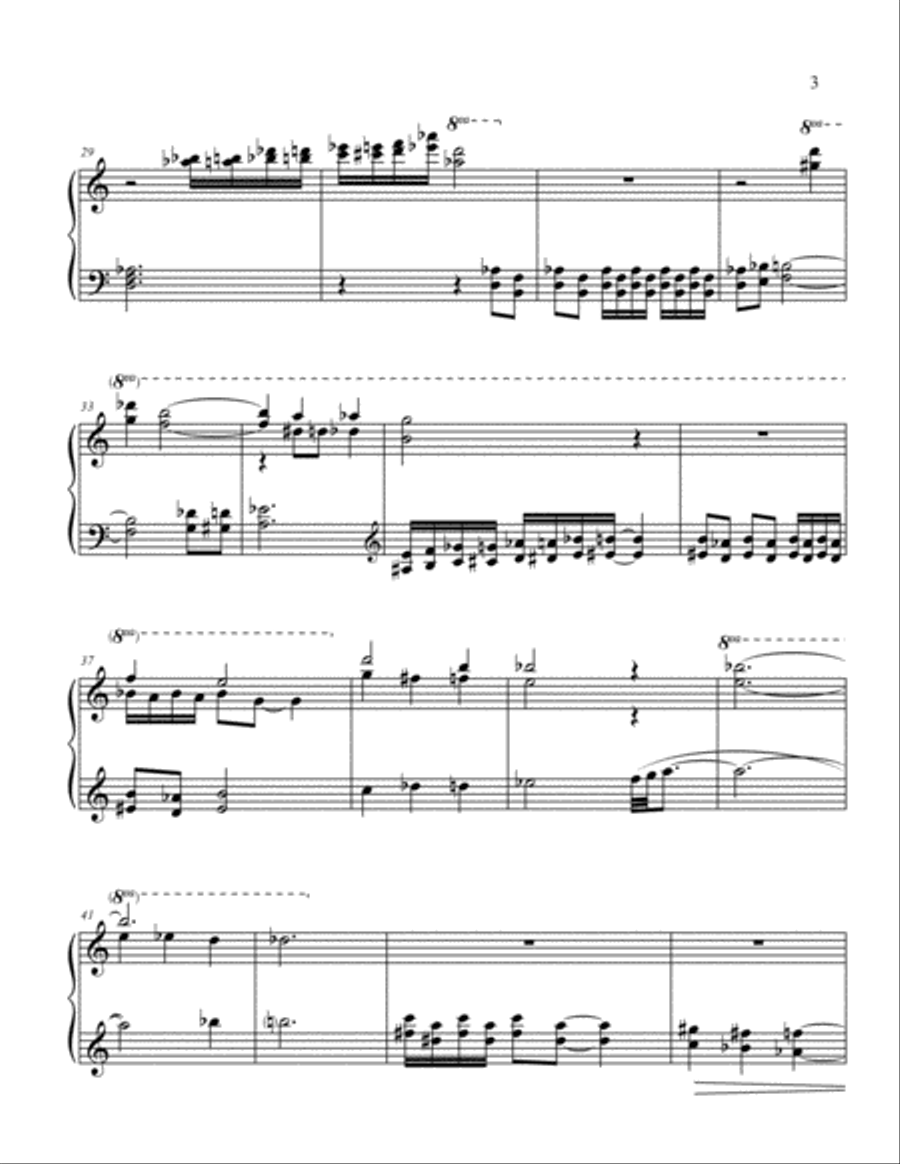 Upon Adopting Teenaged Felines Piano Solo scores gallery preview page 3
