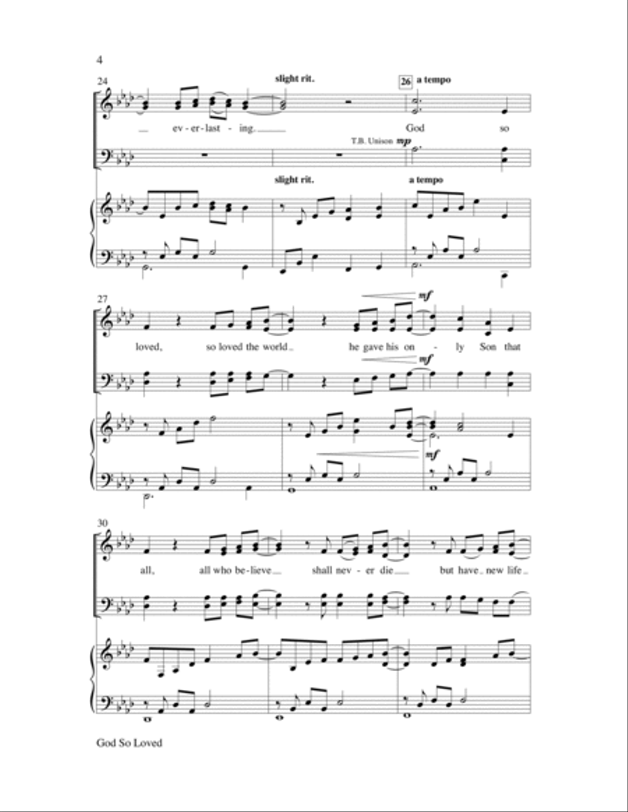 God So Loved Choir scores gallery preview page 10