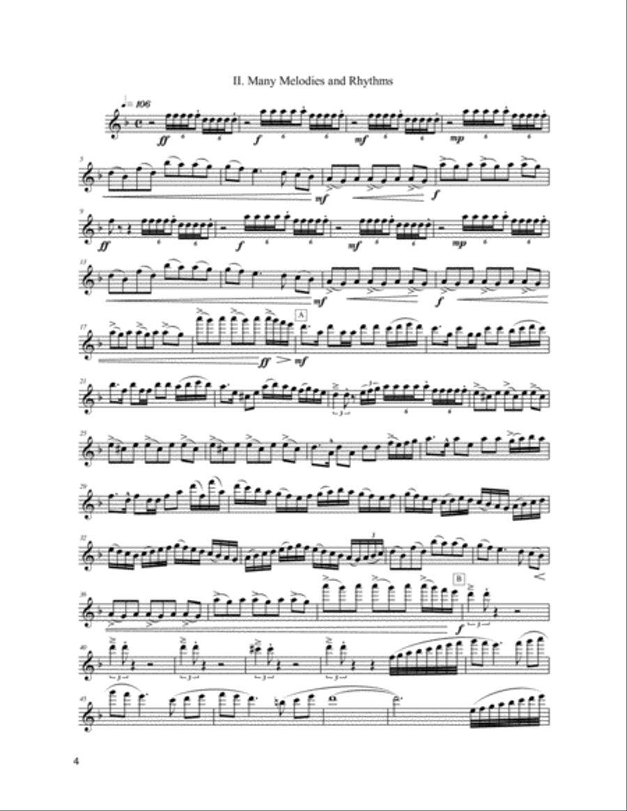 Four Pieces for Flute and Electric Bass