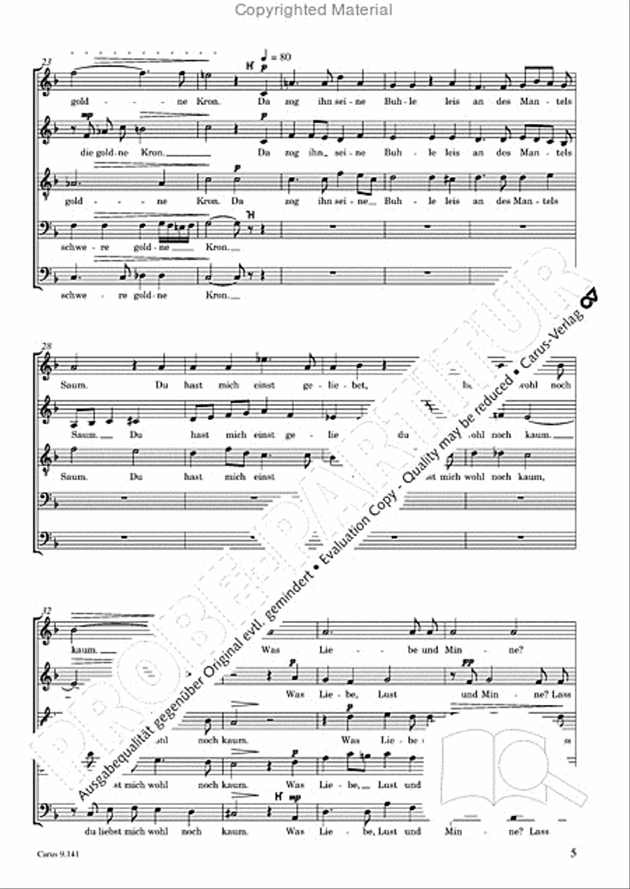 Nietzsche / Gottwald: Zwei Lieder aus dem Nachlasse Choir scores gallery preview page 6