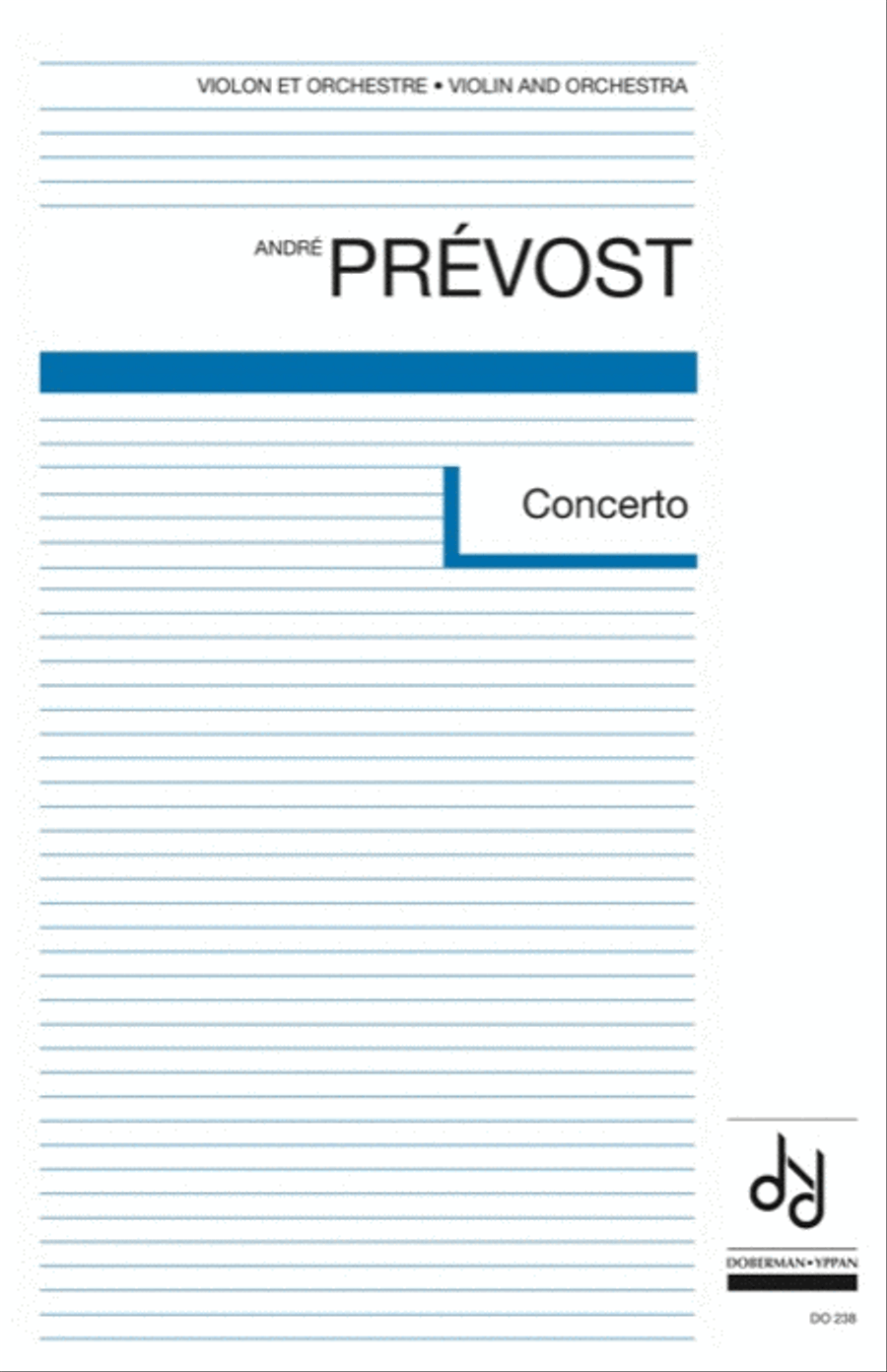 Concerto for violin (score)