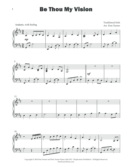 Be Thou My Vision (Intermediate Piano Solo) image number null