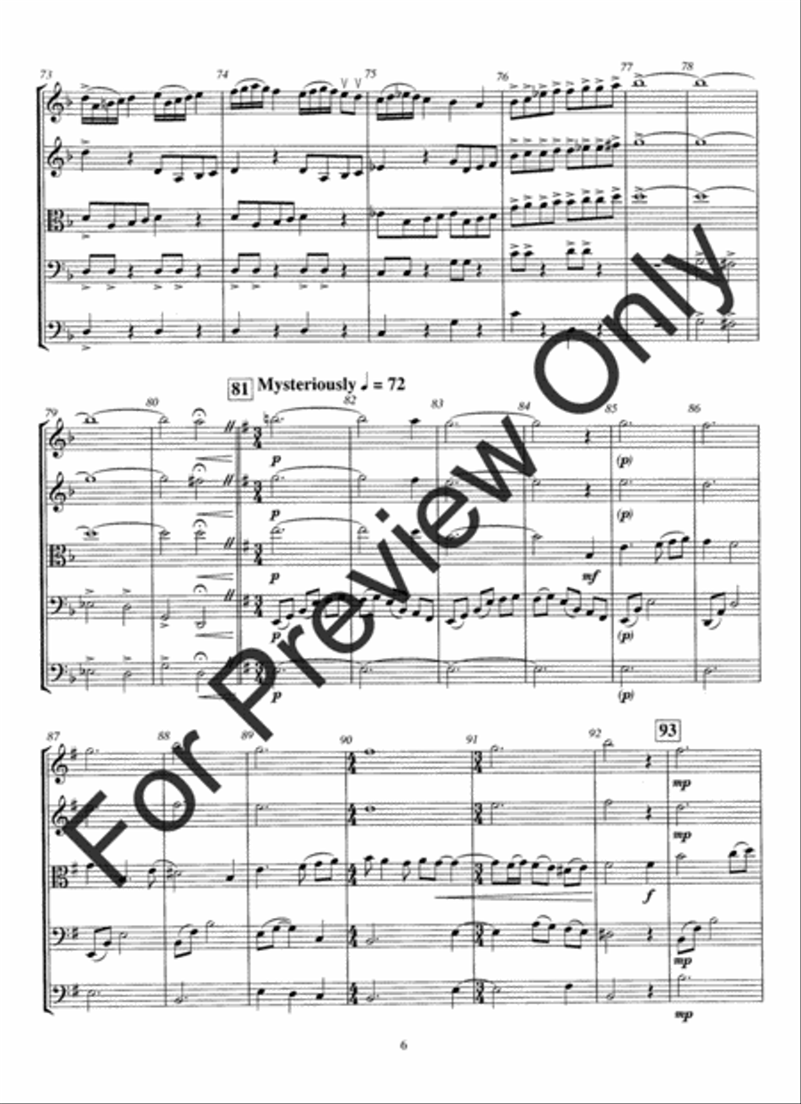 Riding the Dragon's Back (Score) String Orchestra scores gallery preview page 9