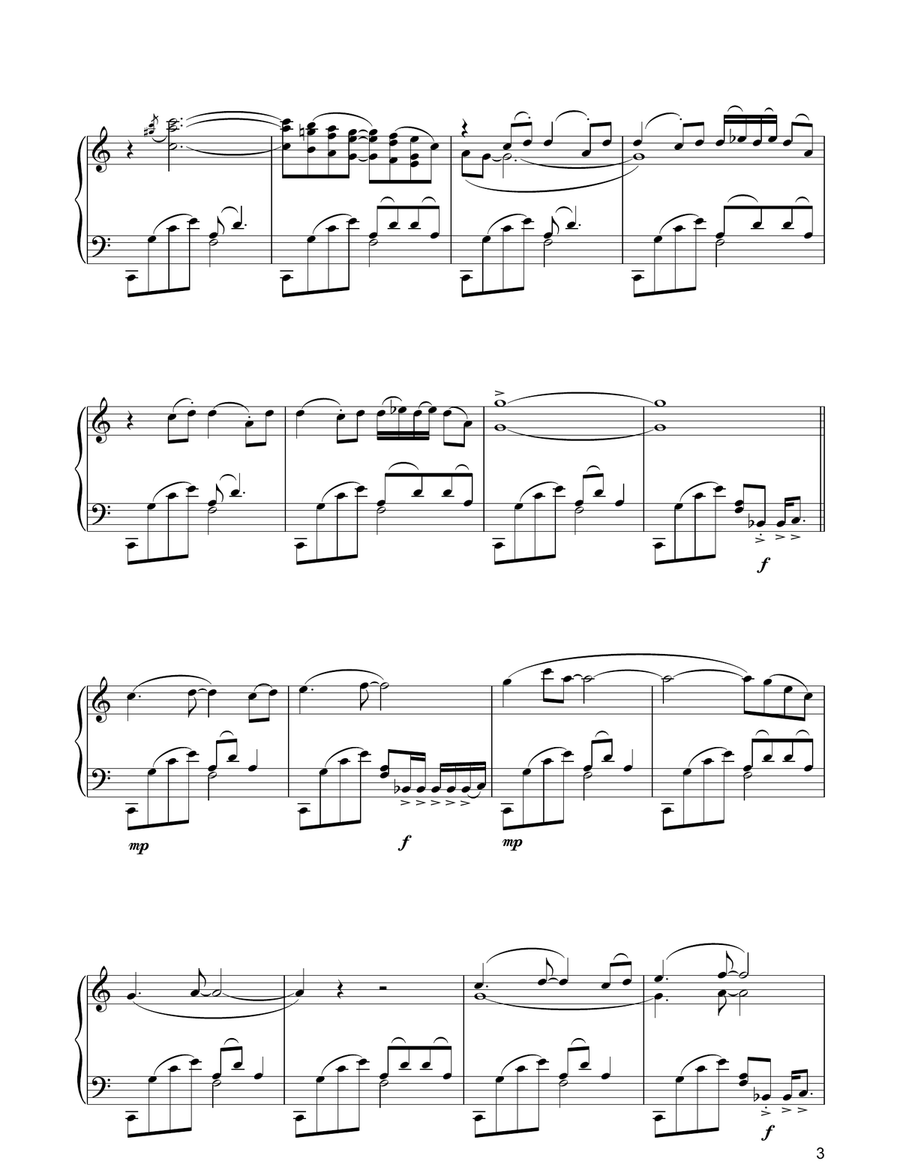 C'est Le Vent Betty C'est Le Vent Betty Piano Solo scores gallery preview page 3