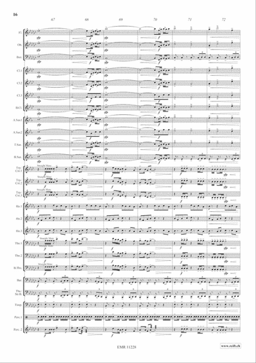 Clouds Concert Band scores gallery preview page 18