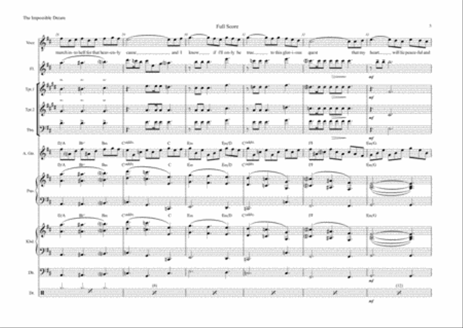 The Impossible Dream The Impossible Dream Flute scores gallery preview page 5
