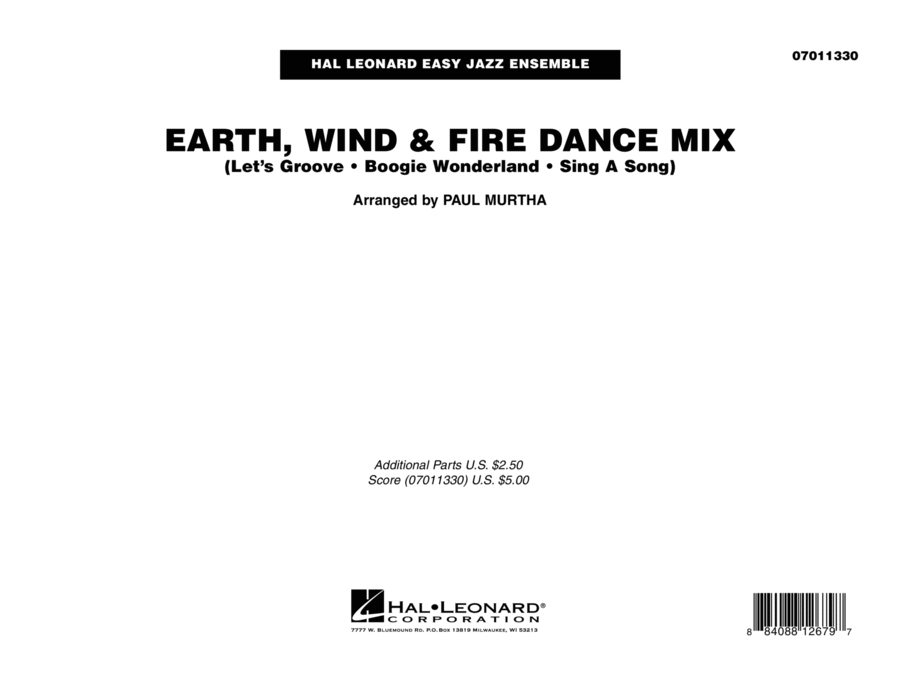 Earth, Wind & Fire Dance Mix - Conductor Score (Full Score) Jazz Ensemble scores gallery preview page 1