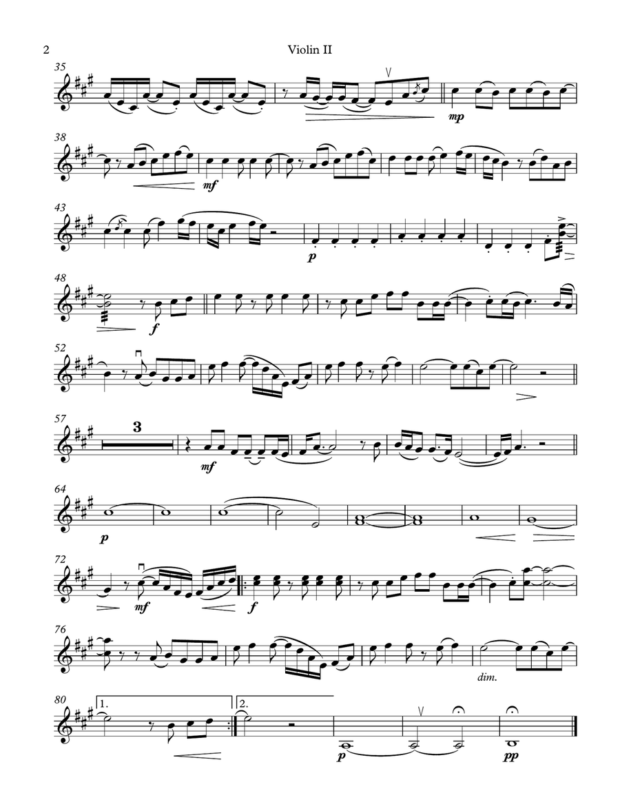 Secret Love Song String Quartet scores gallery preview page 4