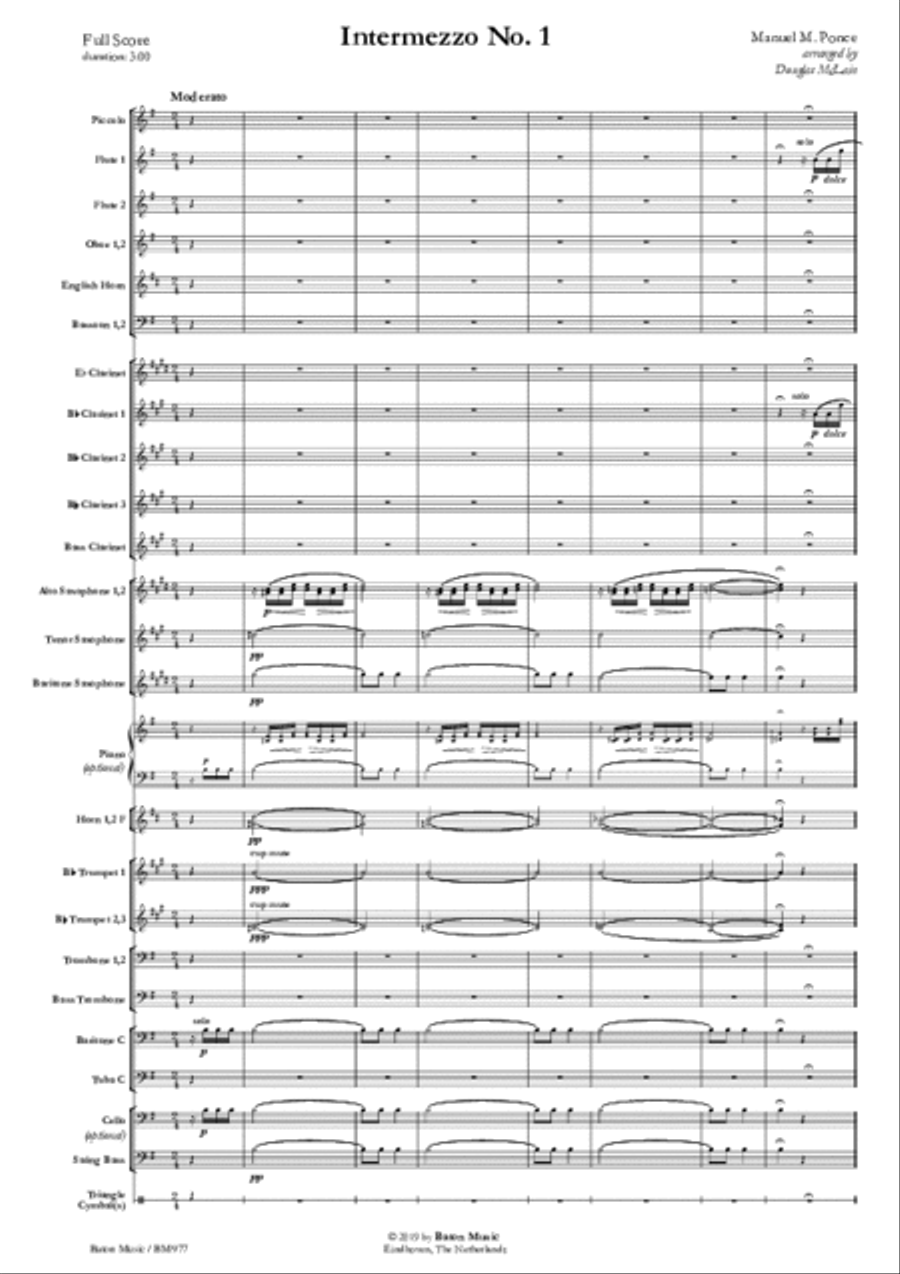 Intermezzo No.1 Concert Band scores gallery preview page 2