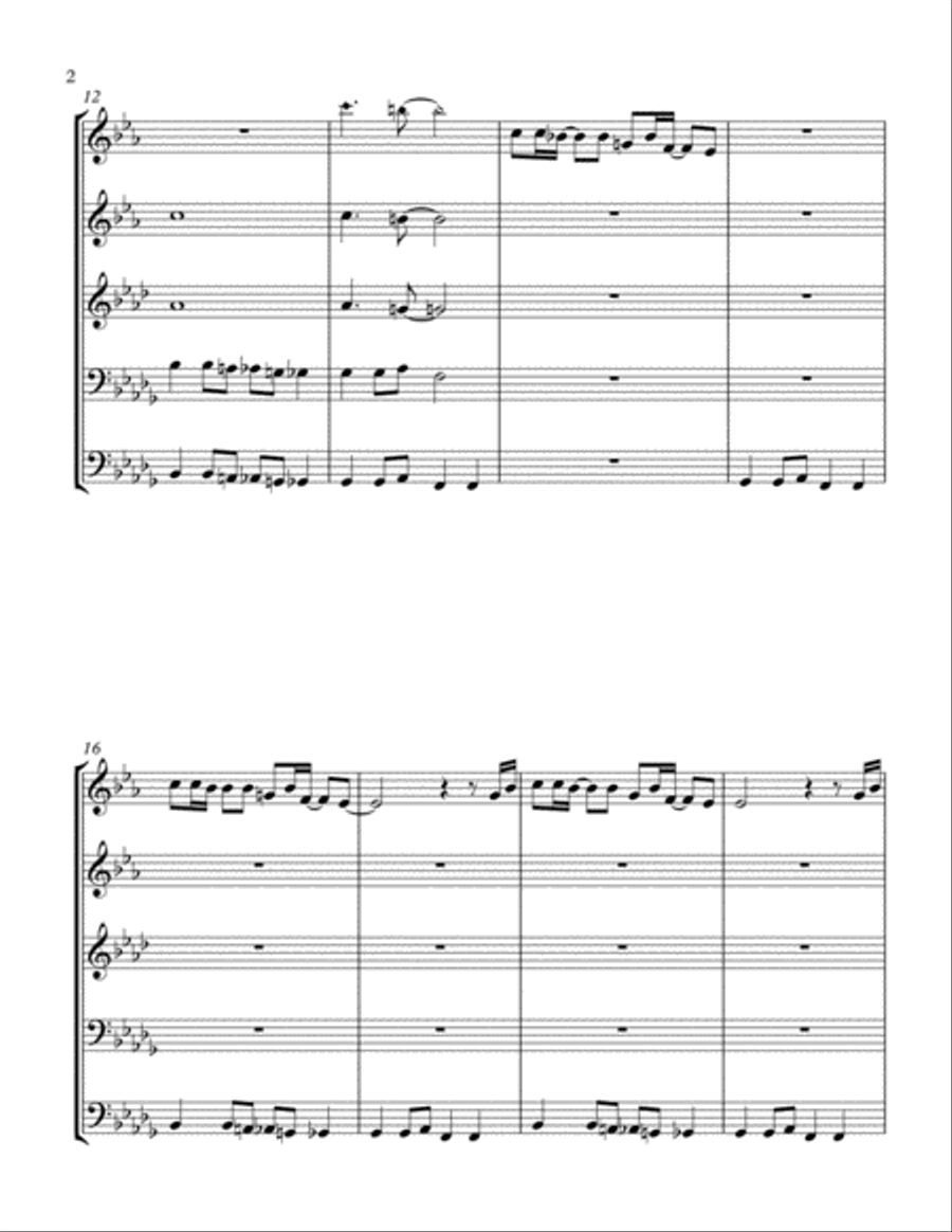 Everybody (backstreet's Back) Brass Ensemble scores gallery preview page 2