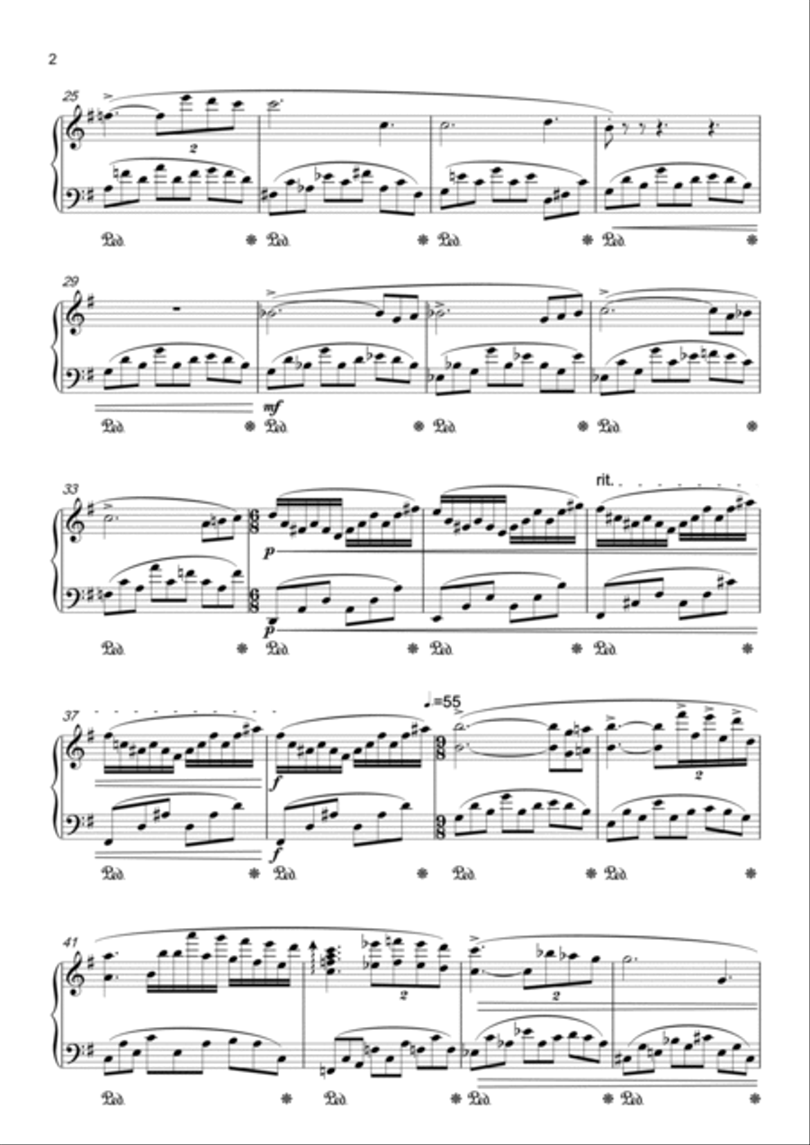 Nocturne n°4 Piano Solo scores gallery preview page 2