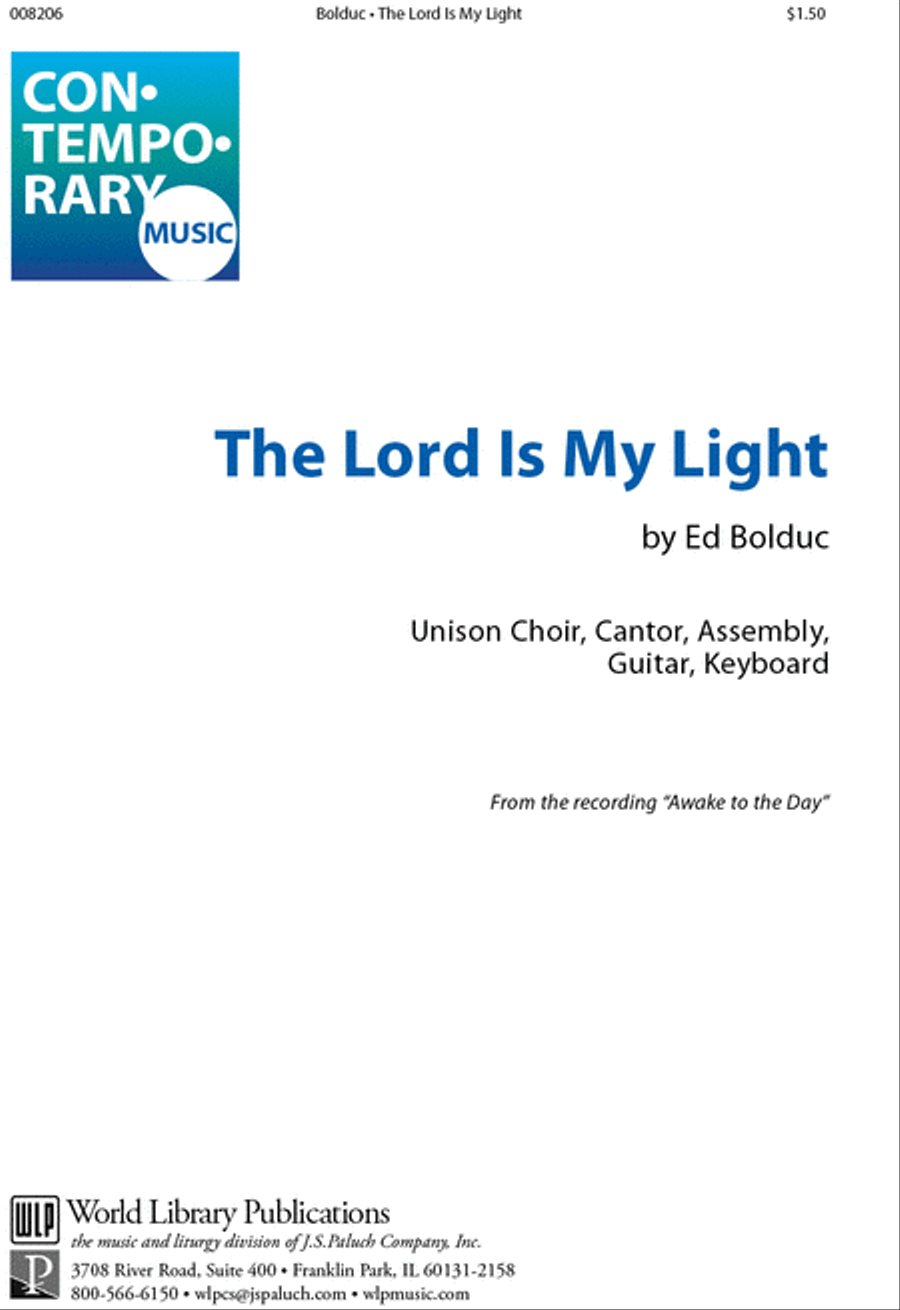 The Lord is My Light Unison Choir scores gallery preview page 1