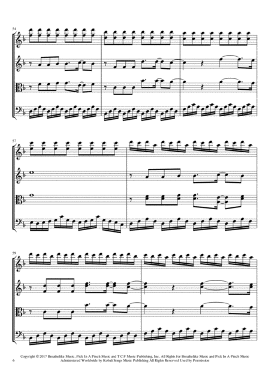 From Now On String Quartet scores gallery preview page 6