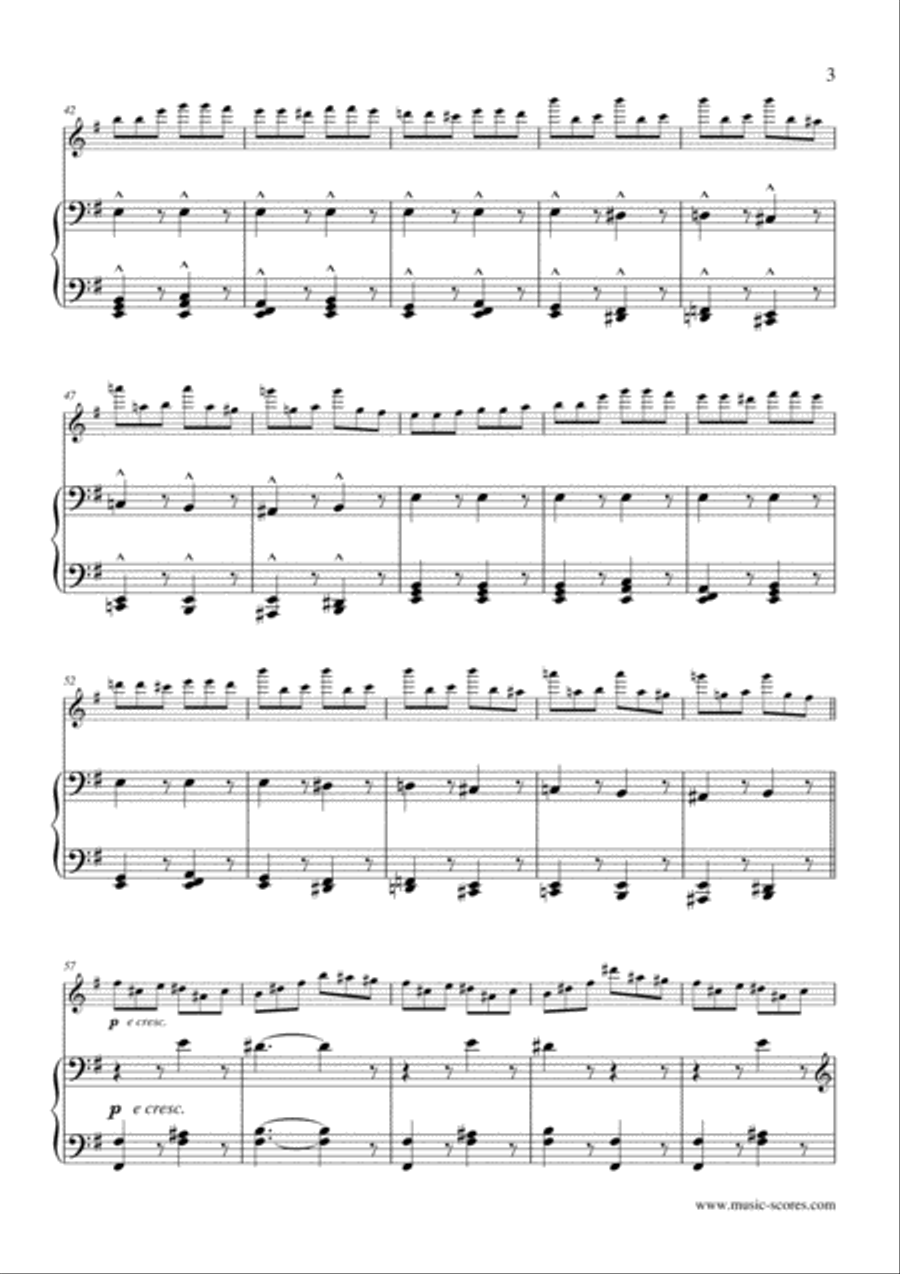 Saltarelle - Flute and Piano Flute Solo scores gallery preview page 3