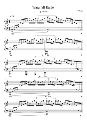 Chopin Etude Op. 10 No. 1 in C Major 'Waterfall'