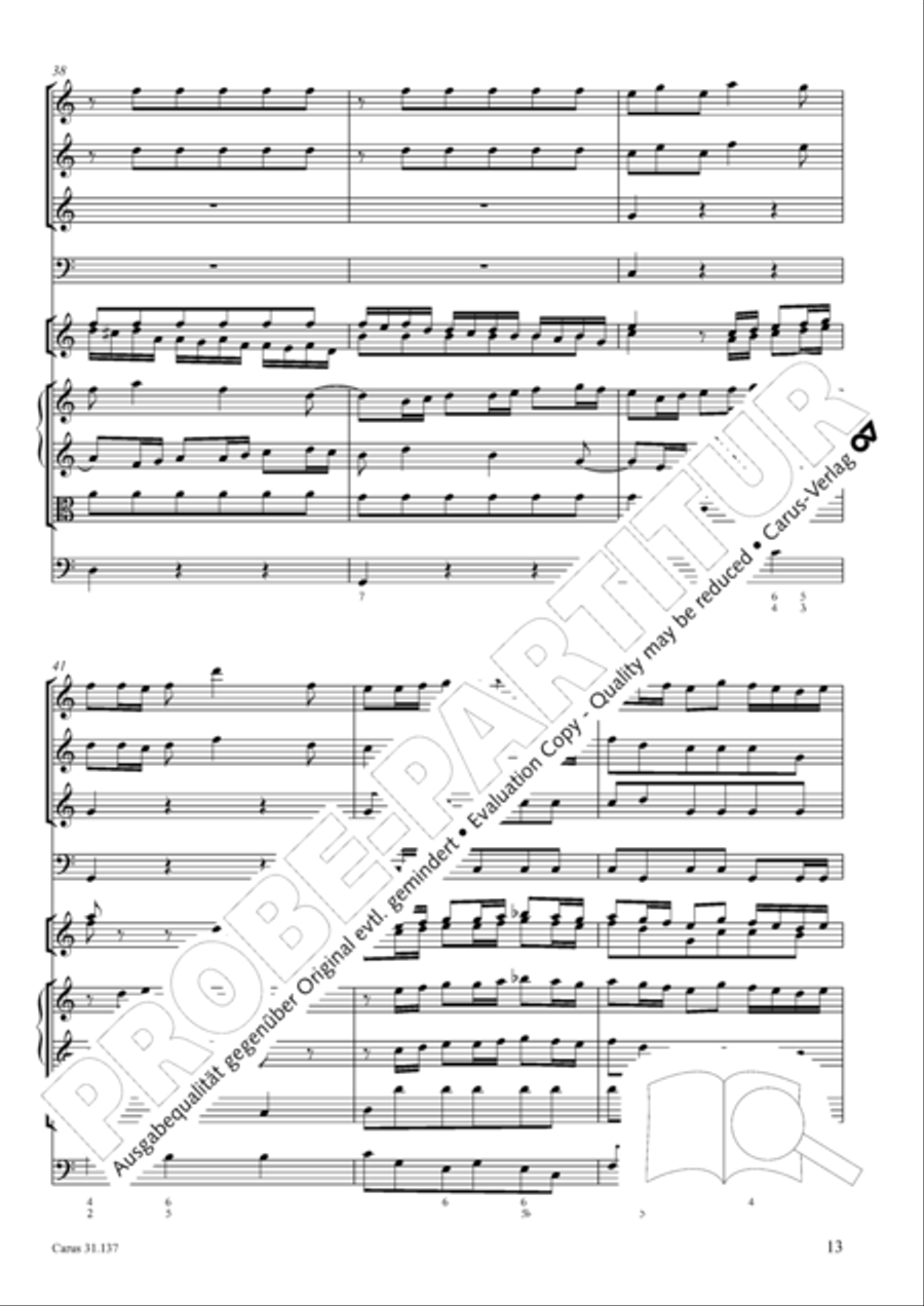Praise ye, Almighty God, King and our ruler exalted (Lobe den Herren, den machtigen Konig der Ehren) ATB scores gallery preview page 14