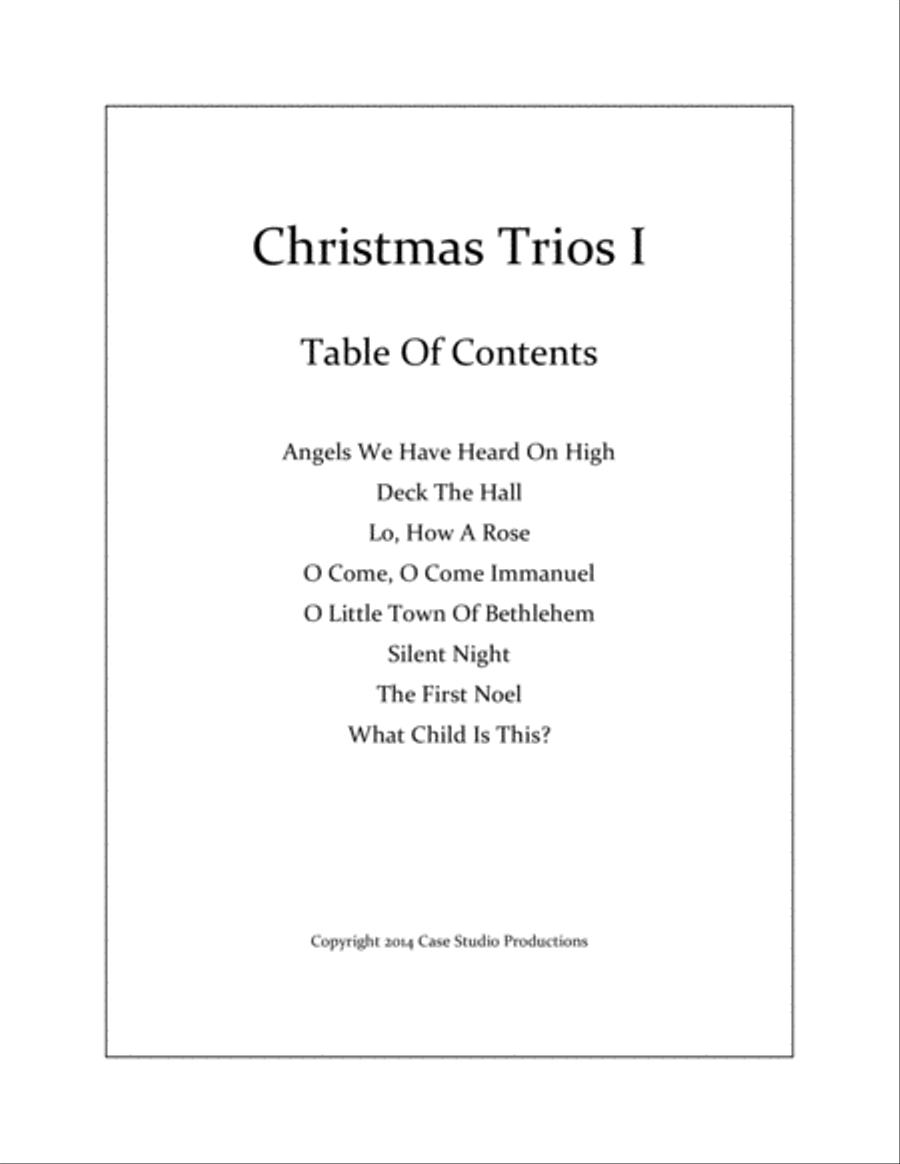 Christmas Trios I - 2 Trumpets and Trombone Brass Trio scores gallery preview page 2