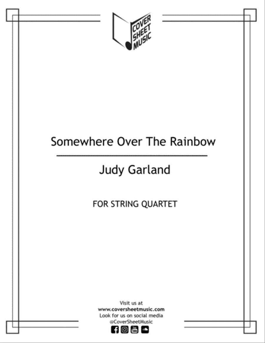 Over The Rainbow String Quartet scores gallery preview page 1