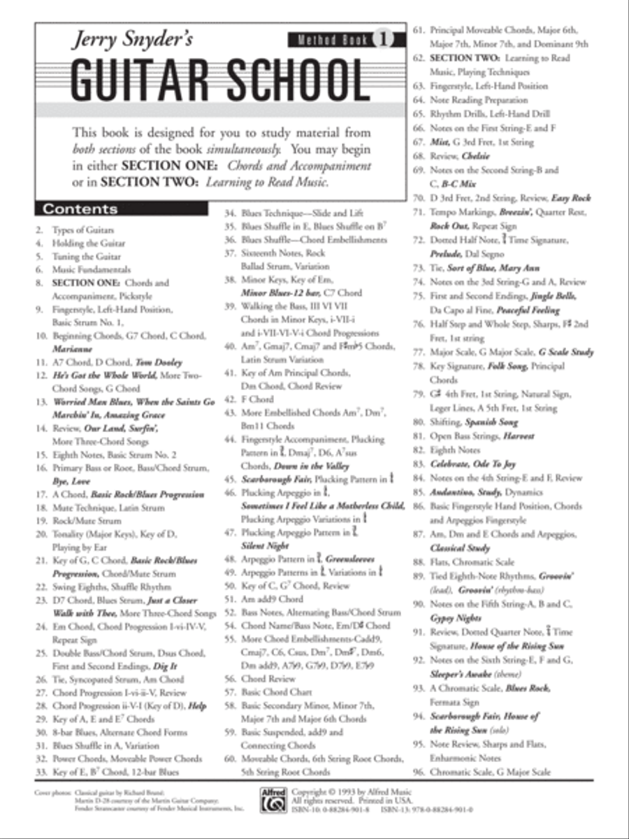 Jerry Snyder's Guitar School, Method Book, Book 1 Easy Guitar scores gallery preview page 2