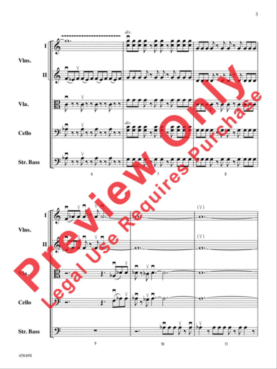 American Salute String Orchestra scores gallery preview page 3