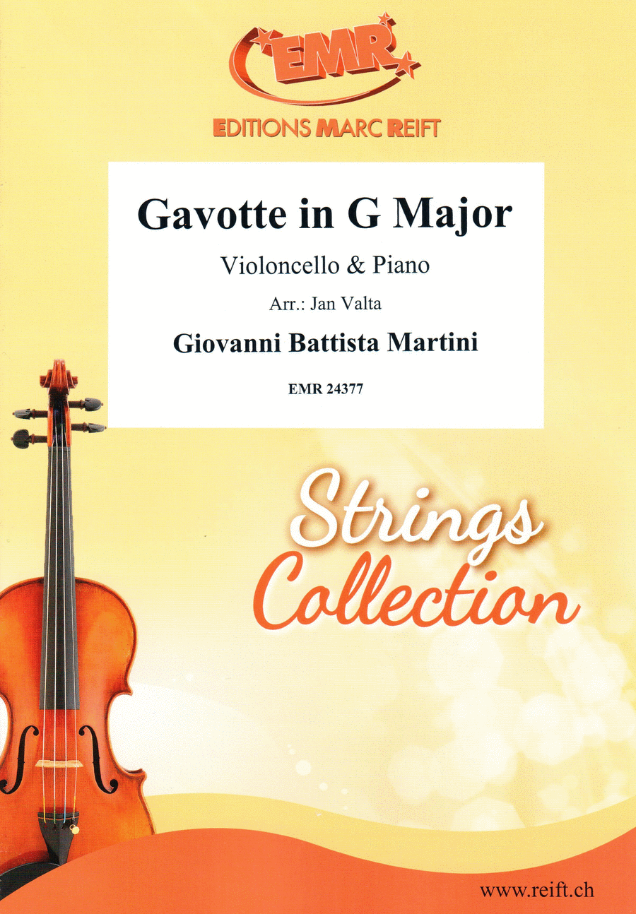 Gavotte in G Major Piano Accompaniment scores gallery preview page 1
